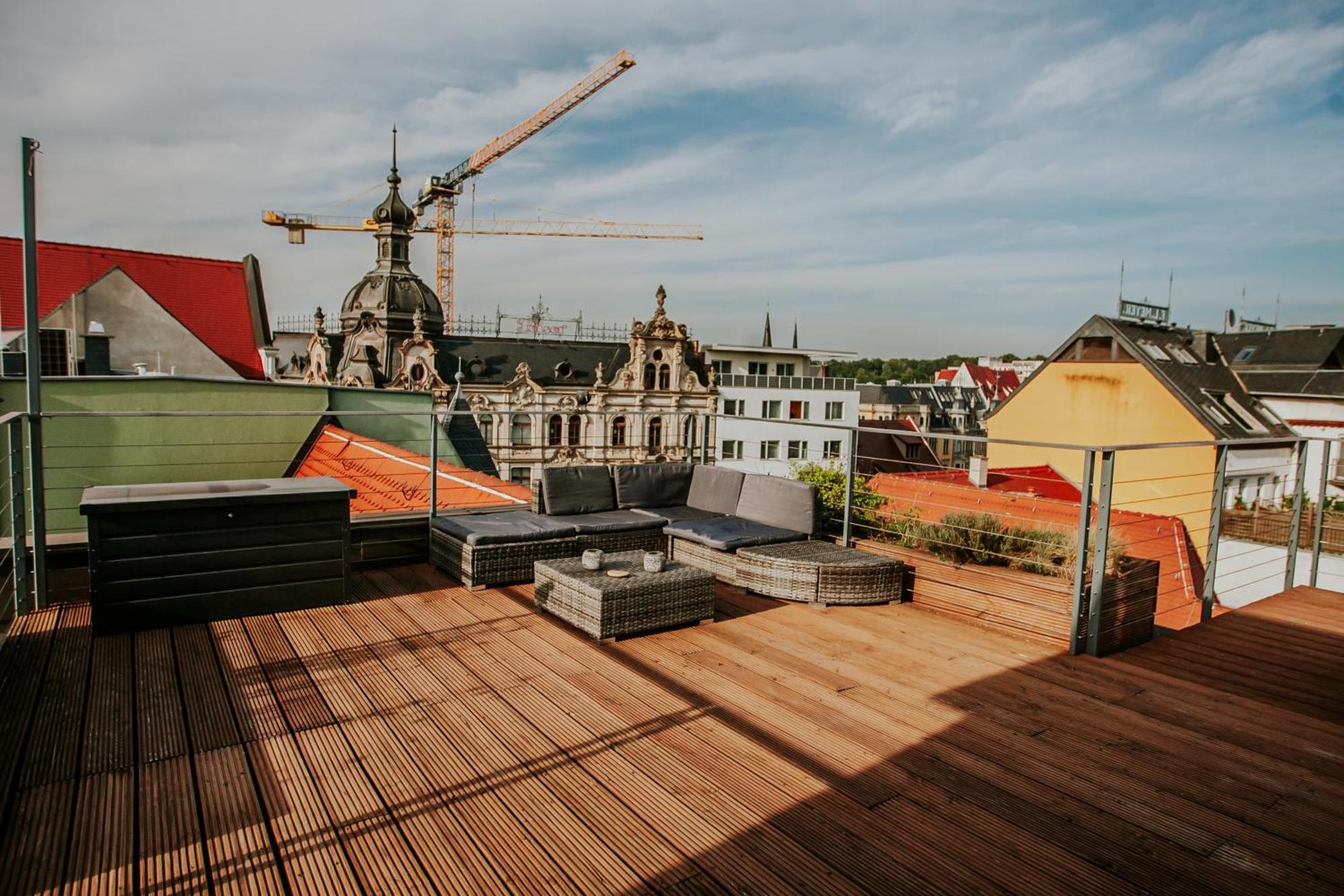 Traumhaftes Apartment Am Dom Mit Grosser Dachterrasse Zwickau Exterior foto